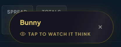 The tap to watch it think pill
